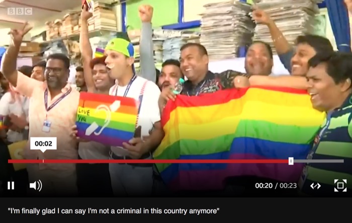India court legalises gay sex in landmark ruling